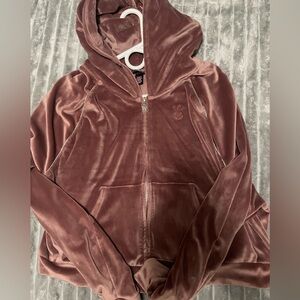 Victoria's Secret Velvet Hoodie in Mauve